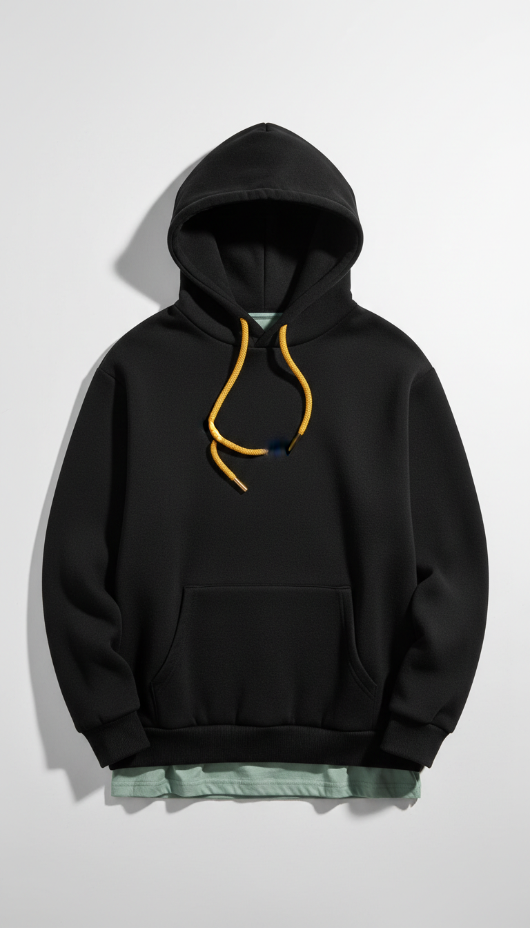 Matte Black Heavyweight Hoodie