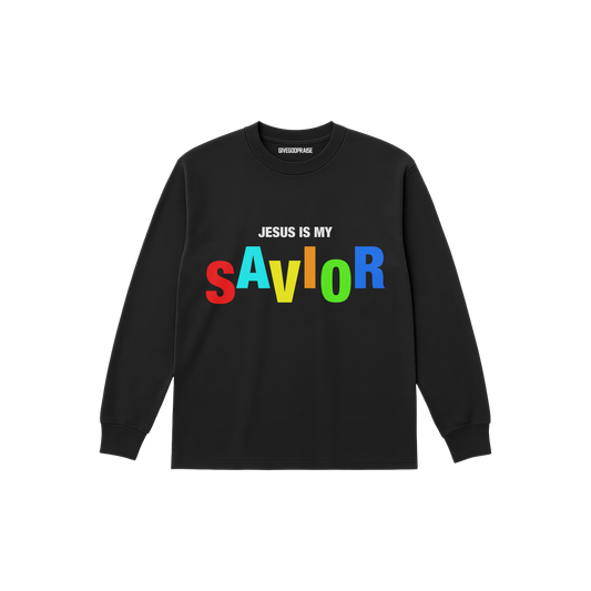 "JESUS IS MY SAVIOR" Longsleeve Tee