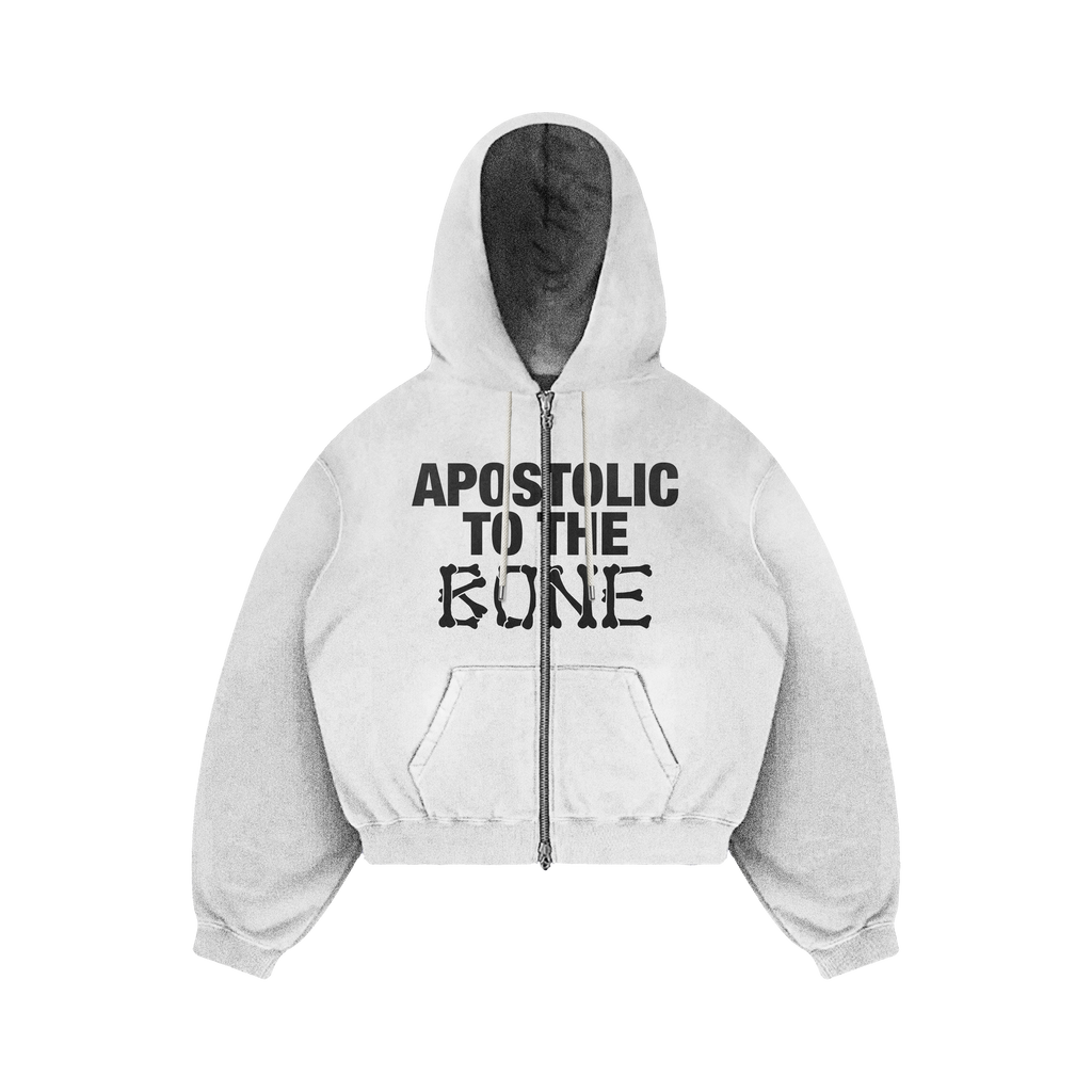 "APOSTOLIC TO THE BONE" Zip Up Jacket