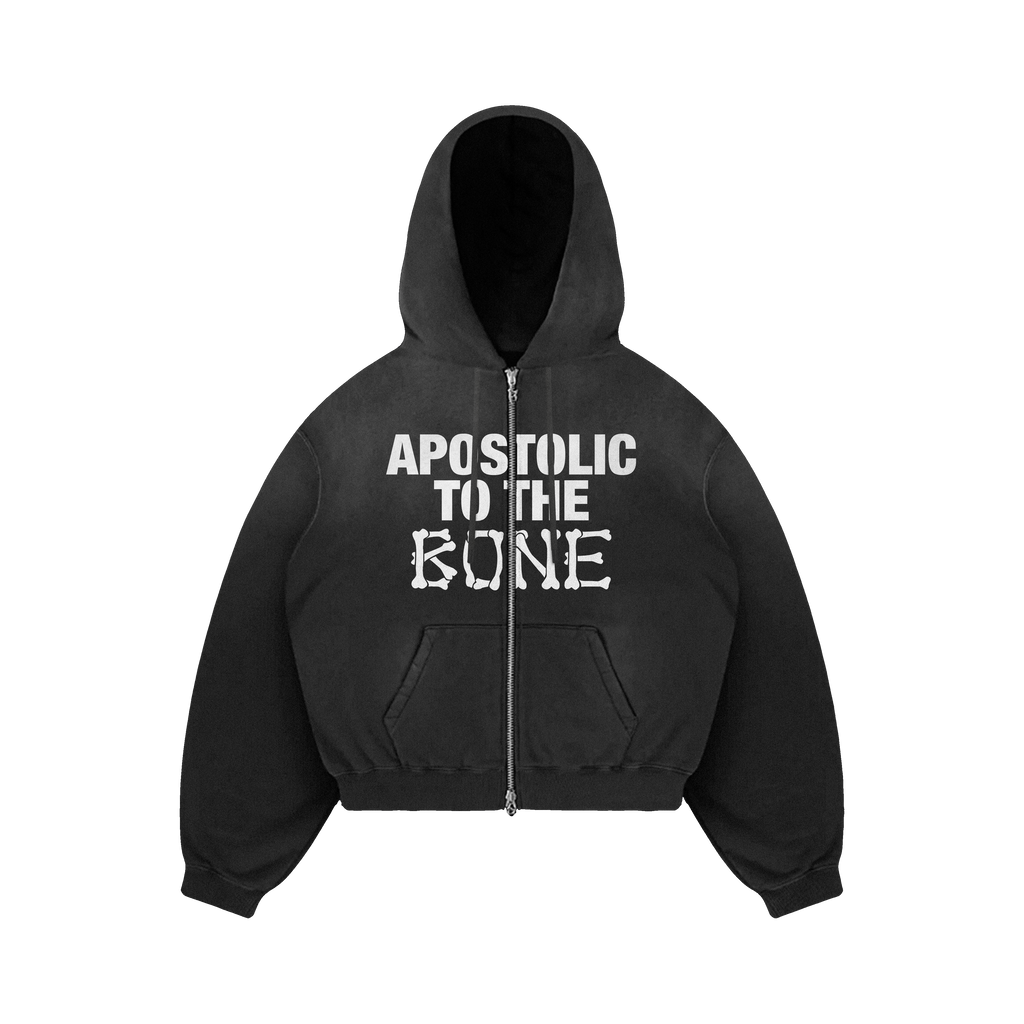 "APOSTOLIC TO THE BONE" Zip Up Jacket