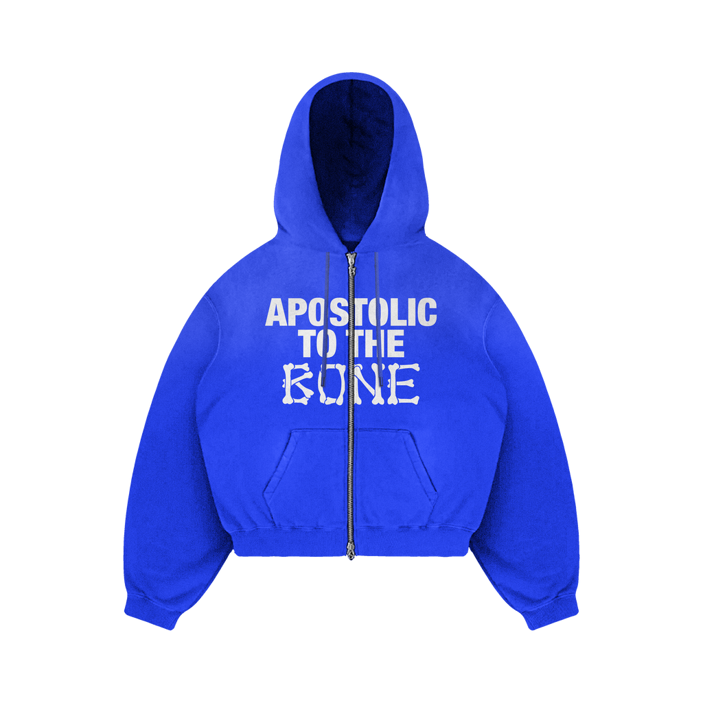 "APOSTOLIC TO THE BONE" Zip Up Jacket