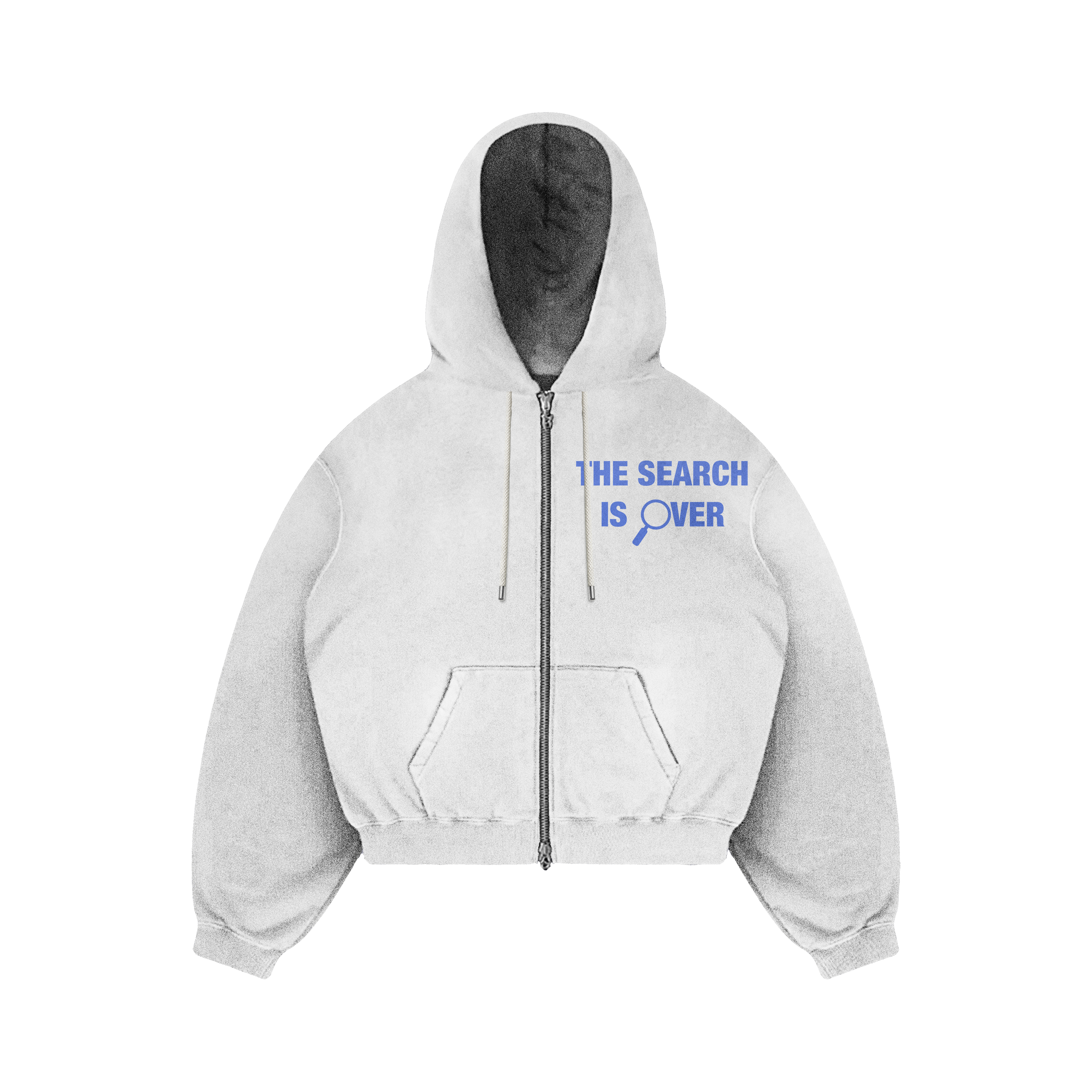 "SEARCH IS OVER" Zip Up Jacket